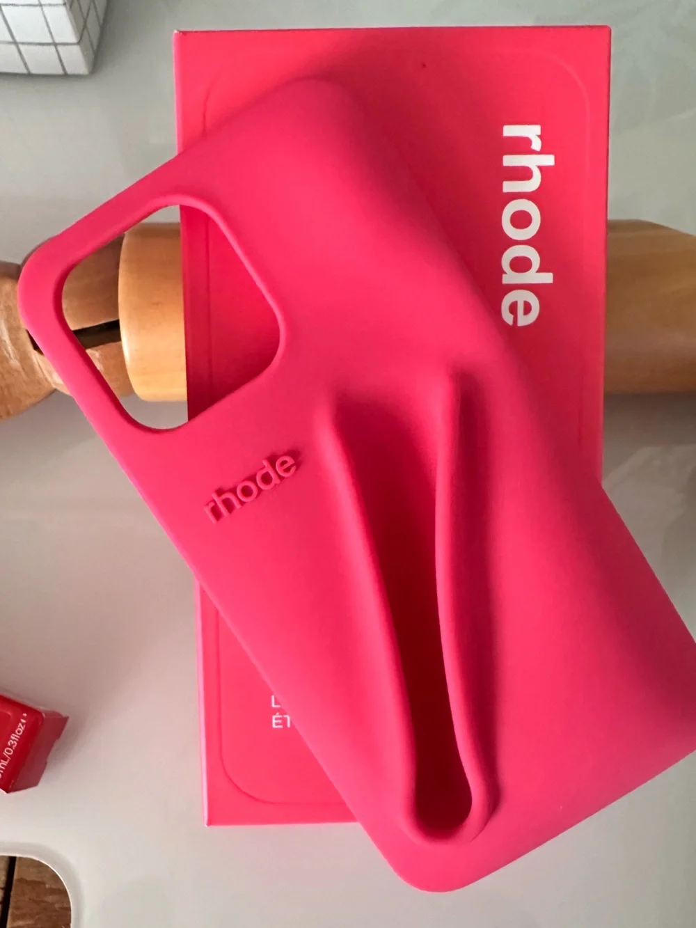 NEW Rhode Hot Pink Silicone Lip Case | NIB iPhone 14/15/16